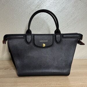 Longchamp Black Medium Satchel Bag